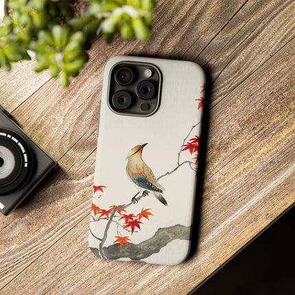 Japanese Bird on Maple by Ohara Koson Phone Cases