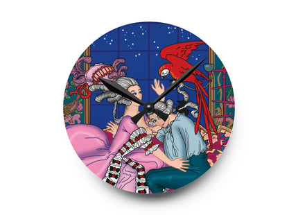 The Jealous Parrot by George Barbier Acrylic Wall Clock
