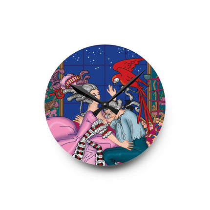 The Jealous Parrot by George Barbier Acrylic Wall Clock