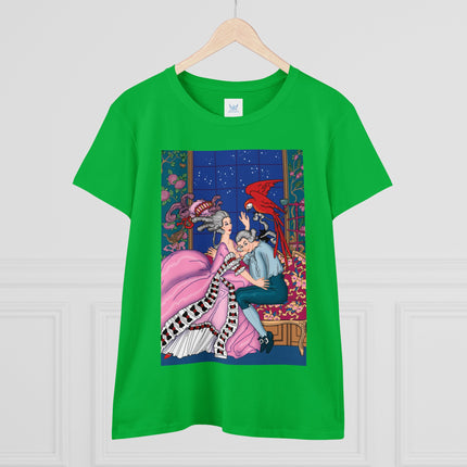 The Jealous Parrot by George Barbier Women's Midweight Cotton Tee