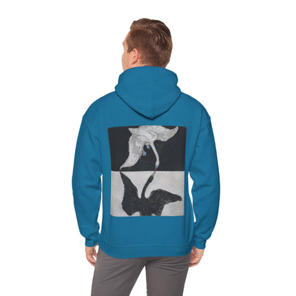 The Swan by Hilma af Klint Heavy Blend™ Hooded Sweatshirt