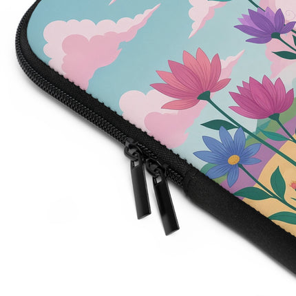 🌸☂️ The Lady With The Orange Parasol Laptop Sleeve – Art Deco Garden Fantasy