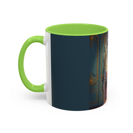 🕯️🎃 The Moonlit Manor Drawing Room Colorful Mug – Elegant Halloween Charm