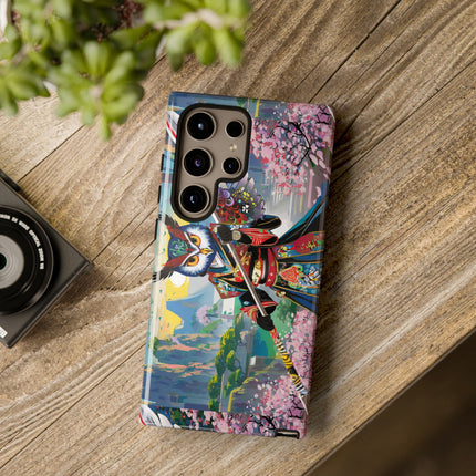 Cyberpunk Samurai Owl Phone Cases