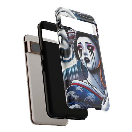 Geisha’s Black Ink Tears Phone Cases