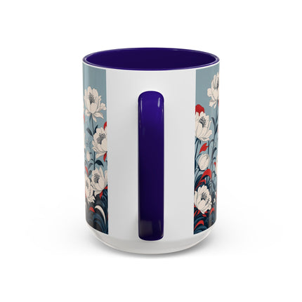❤️🌺 The Scarlet Parasol Spectacle Colorful Mug – Art Deco Fashion Elegance