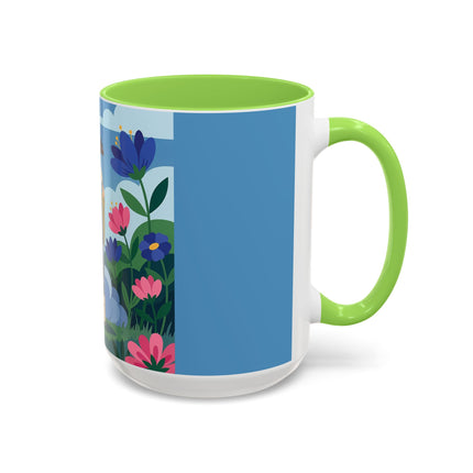 Garden Of New Beginnings Colorful Mugs – Art Deco Floral Elegance