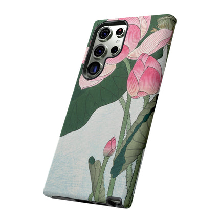 Blooming Lotus Flowers by Ohara Koson Phone Cases