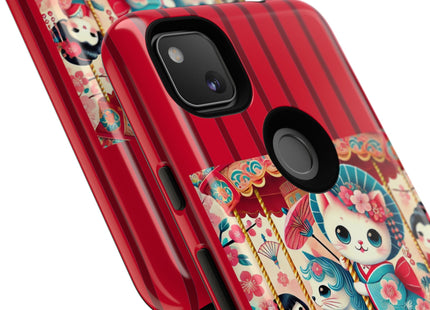 Geisha Kitten's Enchanted Carousel Phone Cases