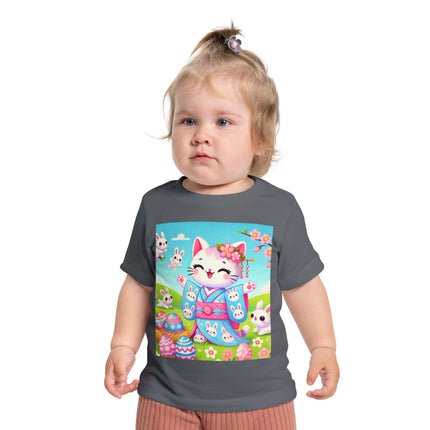 Springtime Kitten’s Easter Joy Baby Short Sleeve T-Shirt