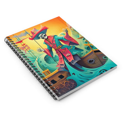 Skeleton Crew of the Misty Seas Spiral Notebook - Ruled Line