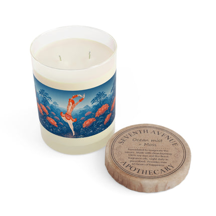 🌺🩰 The Scarlet Blossom Garden Ballerina Scented Candle – Art Deco Floral Ballet