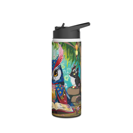 Owl's Magical Workshop Stainless Steel Water Bottle