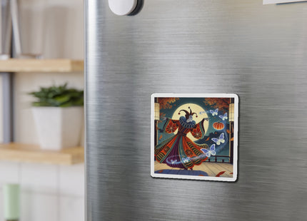 Court Magician with Ghost Butterflies Die-Cut Magnets (5 Sizes)