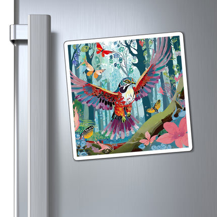 A Colorful Raptor Magnet (3 Sizes)