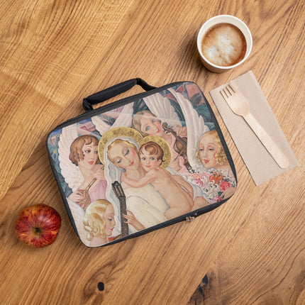 Madonna with Child Surrounded by Musical Angels by Gerda Wegener Lunch Bag