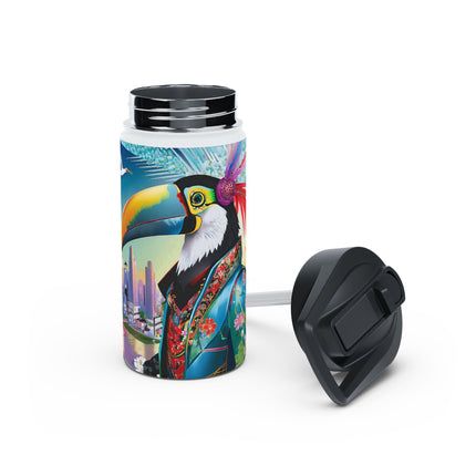 Cyber Toucan Chic Stainless Steel Water Bottle
