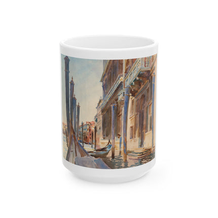 Gondola Moorings on the Grand Canal by John Singer Sargent Ceramic Mug (11oz, 15oz)