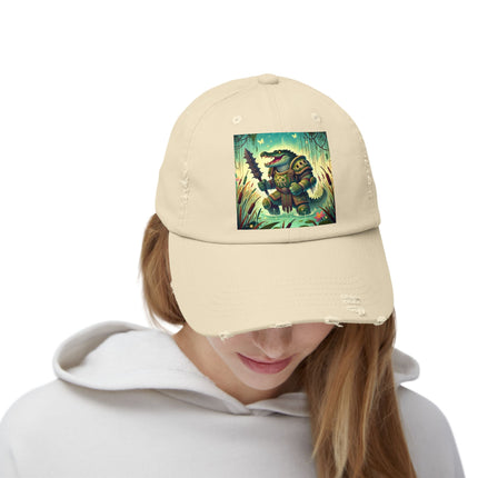 Swamp Tyrant Unisex Distressed Cap