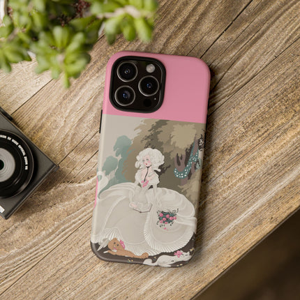 Rococo Garden Reader Phone Case – Whimsical Elegance & Timeless Charm