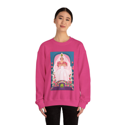 August & Peridot (from the Gem Series) by Sofia Chiostri Unisex Heavy Blend™ Crewneck Sweatshirt