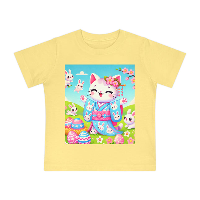 Springtime Kitten’s Easter Joy Baby Short Sleeve T-Shirt