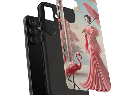 Petals, Porcelain, and Flamingos Phone Cases