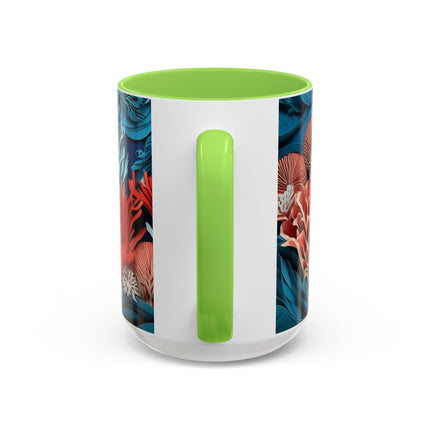 Enchanting Underwater Scene Colorful Mugs (11oz, 15oz)