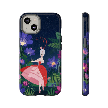 🌺✨ The Lady Of The Starlit Enchanted Garden Phone Case – Art Deco Floral Fantasy
