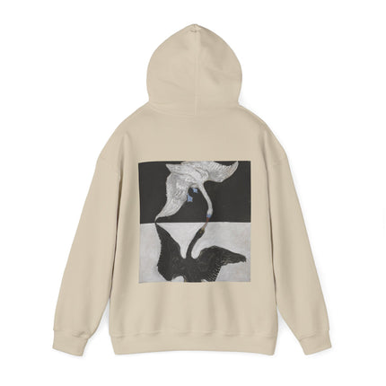 The Swan by Hilma af Klint Heavy Blend™ Hooded Sweatshirt