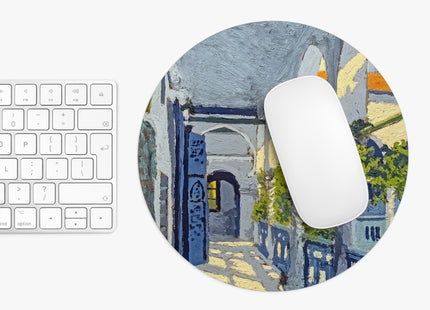 Gallery of a Moroccan Riad by George Gaudion Mouse Pad, Round and Rectangle