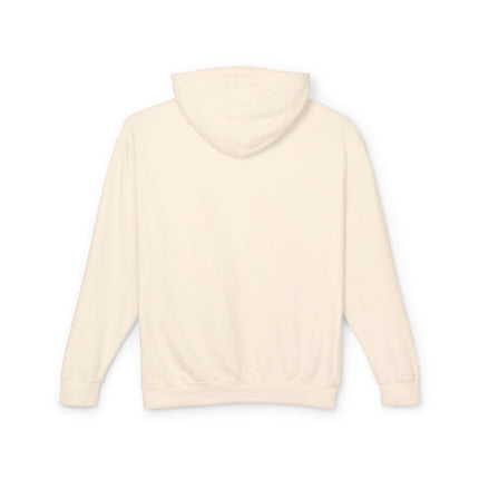 🌸❄️ Winter Flower Girl Unisex Lightweight Hooded Sweatshirt – Art Deco Floral Fantasy