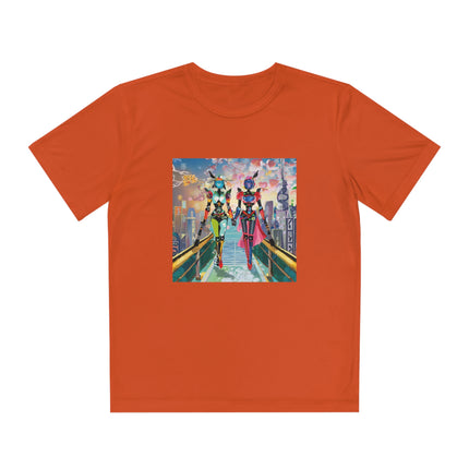 Cyber Punk Robot Models Youth Competitor Tee