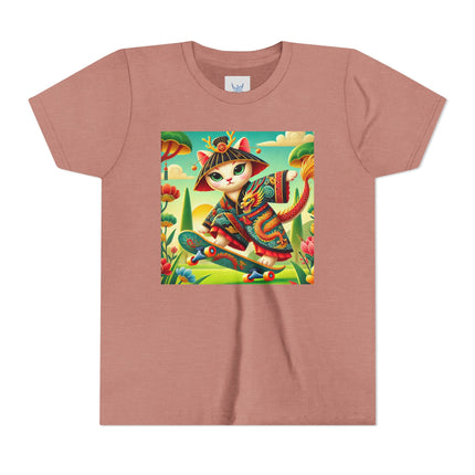 Dragon Dance on Wheels Youth Short Sleeve Tee