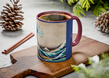 The Great Wave off Kanagawa by Katsushika Hokusai Colorful Mugs (11oz, 15oz)