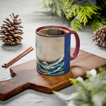 The Great Wave off Kanagawa by Katsushika Hokusai Colorful Mugs (11oz, 15oz)