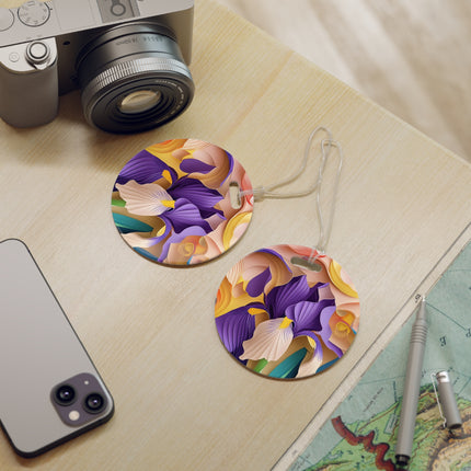 The Elegant Iris Flower Luggage Tags