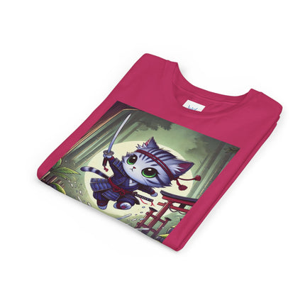 Moonlit Samurai Kitty Youth Short Sleeve Tee