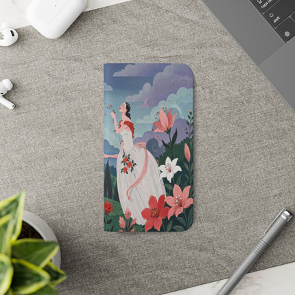 🌹💌 The Garden Of Blown Kisses Flip Case – Art Deco Floral Romance