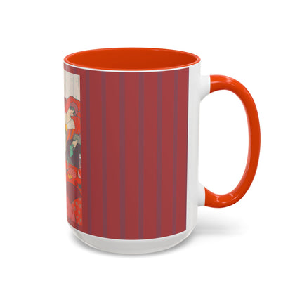 Les Coussins by Georges Lepape Colorful Mugs (11oz, 15oz)