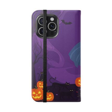 🎭🌹 The Harlequin Rose Masquerade Flip Case – Theatrical Halloween Romance