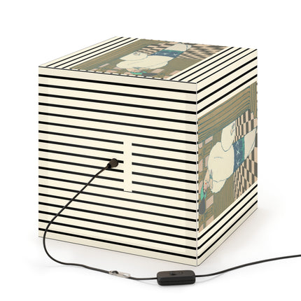 Les Hermines by Georges Lepape Light Cube Lamp