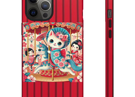 Geisha Kitten's Enchanted Carousel Phone Cases
