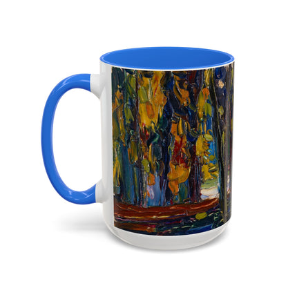 In the Park of St. Cloud by Wassily Kandinsky Colorful Mugs (11oz, 15oz)