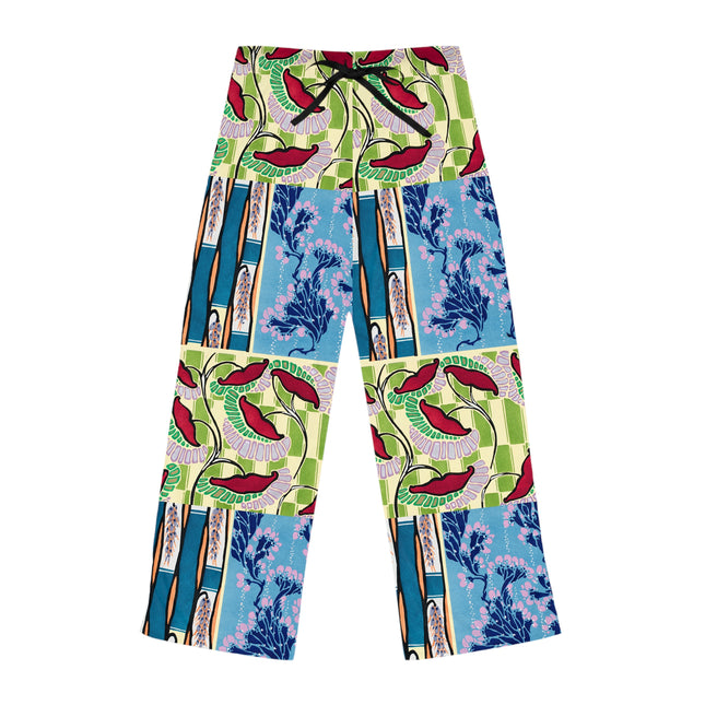 Floral Pattern by Emile-Alain Séguy Women's Pajama Pants (AOP)