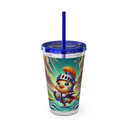 Valiant Duck Sunsplash Tumbler with Straw, 16oz
