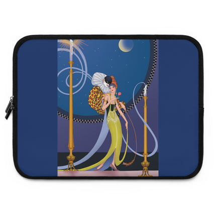 Smoke and Secrets: A Glamorous Encounter in Prohibition Era Laptop Sleeve