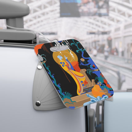 Mystic Blue Guardian Luggage Tag – Sacred Serenity & Enchanted Beauty