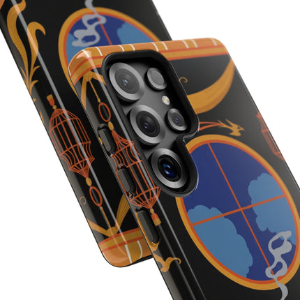 Art Deco Lounge Phone Case – Opulent Smoke & Timeless Glamour