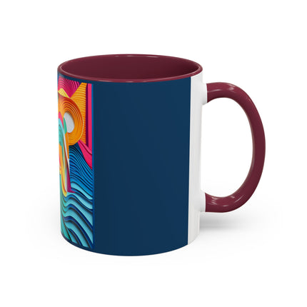 Surfing Zebra Colorful Mugs (11oz, 15oz)